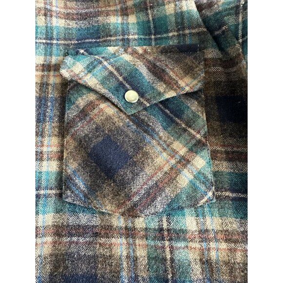 Pendleton Shirt Men's Large Long Board Work Wool Flannel Western Preppy Cowboy - Picture 5 of 12